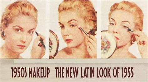 1950s Makeup Winged Eyebrows And Cat Eyes Vintage Makeup Guides