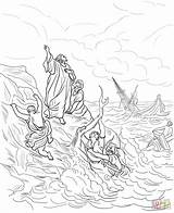 Coloring Apostle Paulus Shipwreck Apostel Colorare Shipwrecked Emmaus Naufragio Gustave Ausmalbild Schiffbruch Disegni Getcolorings Wrecked sketch template