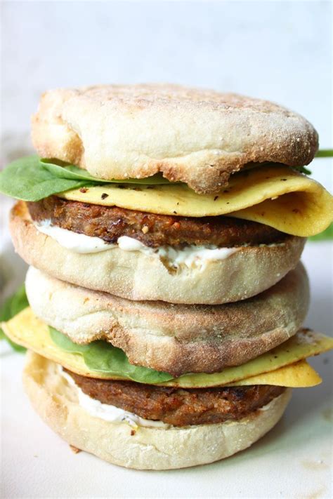 vegan breakfast sandwiches  savory vegan recipe