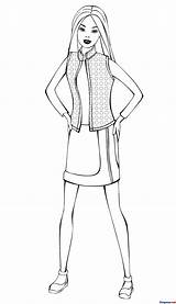 Coloring Pages Barbie sketch template