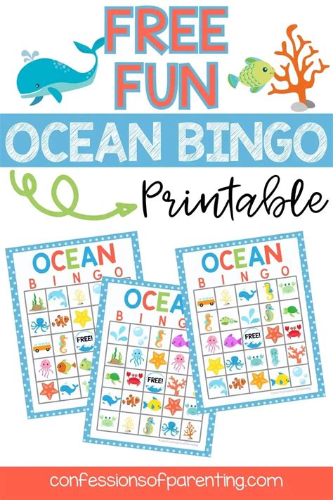 ocean bingo printable cards artofit
