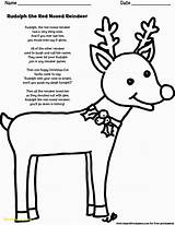 Rudolph Reindeer Nosed Nose Snowman Wilma Divyajanani Glum sketch template