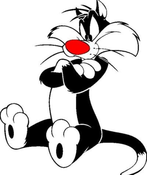 sylvester the cat sitting pout sylvester the cat looney tunes characters classic cartoon
