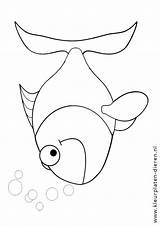 Kleurplaat Kleurplaten Vissen Vis Dieren Belletjes sketch template