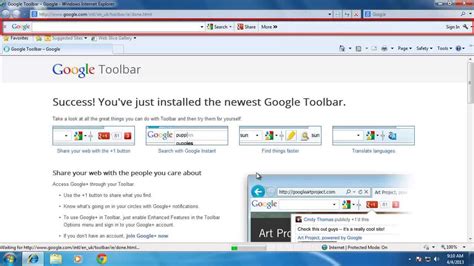 add google toolbar  windows  youtube