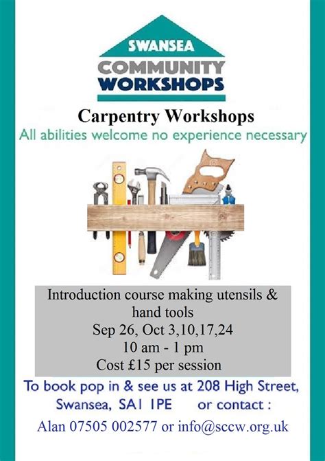 carpentry class  beginners swansea community workshops