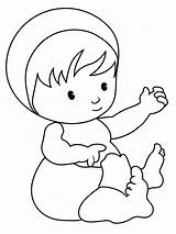 Baby Coloring Pages Printable Kids Cute sketch template