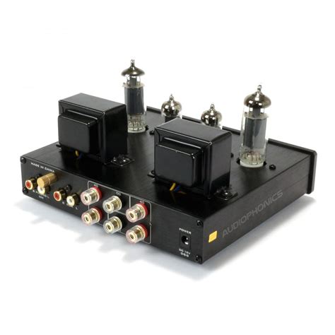 fx audio tube p valves amplifier  phono mm input  p stereo black audiophonics
