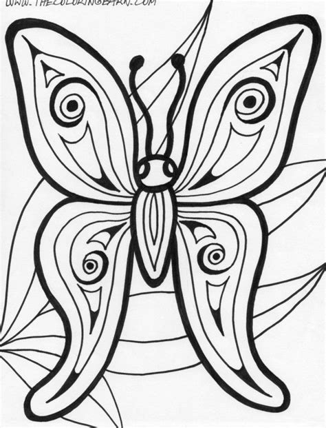 rainforest animals coloring pages butterfly  coloring barn