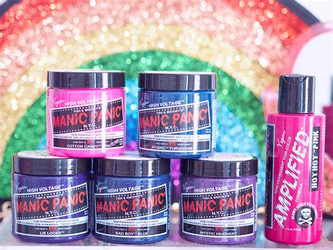 beauty test  review   manic panic semi permanent colors lazy kat