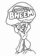 Bheem Coloring Chhota Pages Chota Protector Cute Parentune Worksheets sketch template