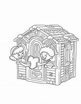 Playhouse Coloring Step2 Sweetheart sketch template
