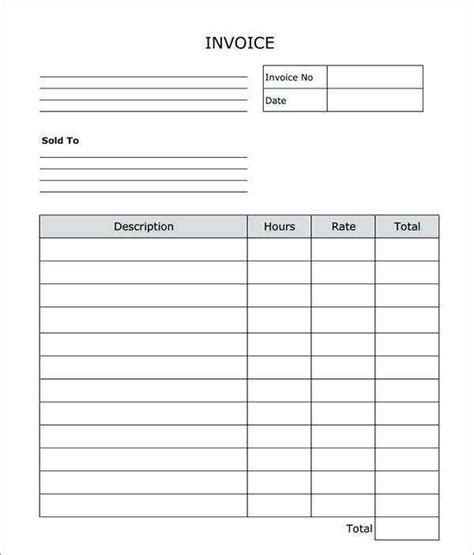 labor receipt template  printable templates