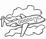 Coloring Pages Airplane Sophisticated Transportation Airplanes Print sketch template