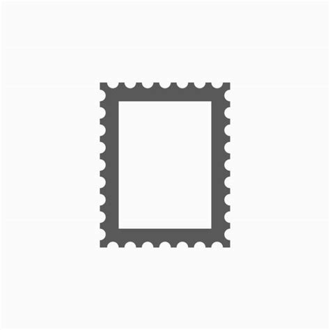 Royalty Free Postage Stamp Mail Outline Frame Clip Art