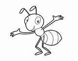 Ant Fourmi Dessin Drawing Cigale Colorier Coloriage Fontaine Jean Insects Clipart Coloring Getdrawings Coloringcrew Childish sketch template