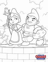 Gnomes Sherlock Coloring Sheets Pages Gnomeo Juliet Activity Printables sketch template