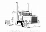 Peterbilt Truck Drawing 379 Draw Semi Coloring Trucks Step Pages Sketch Drawings Big Tutorials Learn Rig Drawingtutorials101 Custom Car 389 sketch template