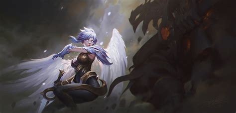 Dawnbringer Riven And Riven League Of Legends Drawn By