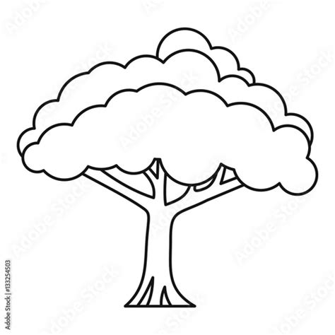 tree icon outline style acquista questo vettoriale stock ed esplora vettoriali simili