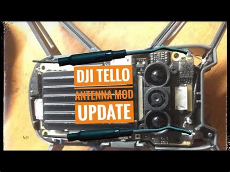 dji ryze tello antenna mod tutorial update  youtube