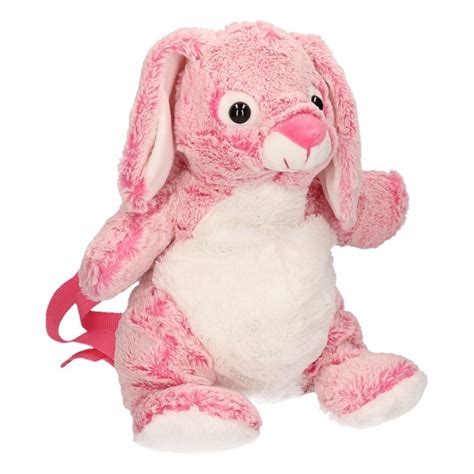 pluche roze konijnhaas rugtas    cm voor kerst bestellen kerst decoratie winkel met