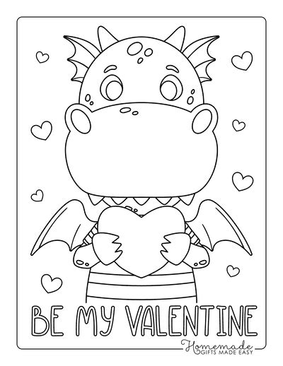 valentines day dinosaur coloring page valentine  day coloring pages
