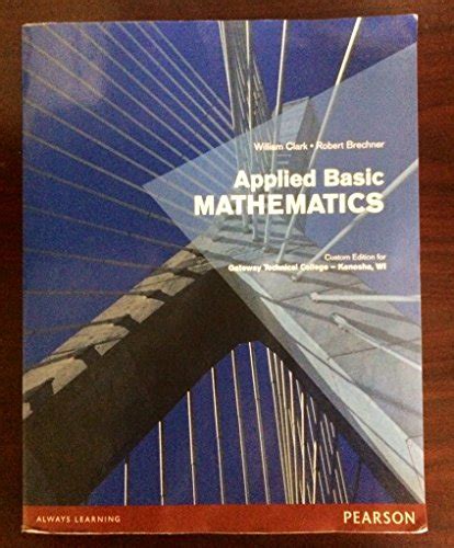applied basic mathematics  edition clark william  brechner