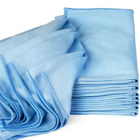 zflow microfiber glass cleaning cloths  pack    streak  lint  ebay