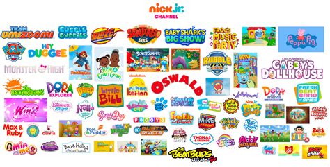nick jr channel full lineup  versions  connorfy  deviantart