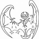 Lunala Coloring Pages Pokemon Printable Categories sketch template