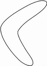 Boomerang Aboriginal sketch template