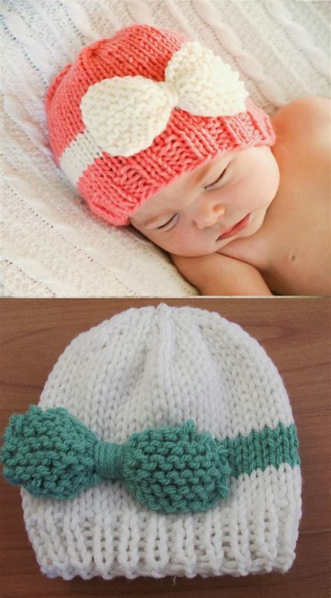 missive  coriander bats knitted baby bow hat