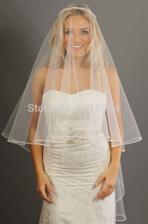 222015 New Face Veil Wedding Accessories Veils White Soft Comb High
