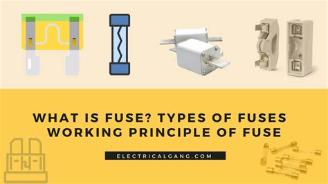 fuse types  fuses electricalgang
