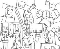 steve minecraft coloring page  coloring pages