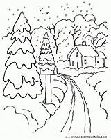 Coloring Winter Pages Christmas Scene Snow Rainy Wonderland Drawing Landscape Storm Printable Kids Color Carol Jackson Getcolorings Fresh Getdrawings Print sketch template