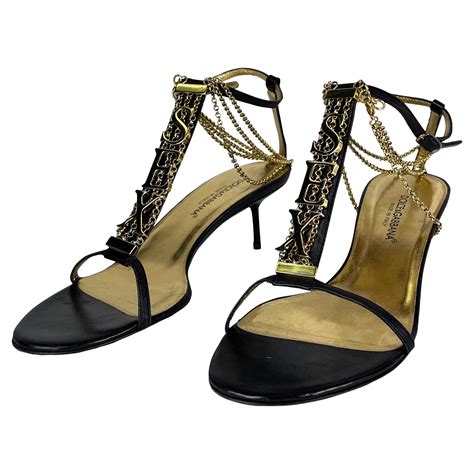 dolce and gabbana new and sold out black gold crystal spike ankle
