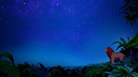 Animated Movies The Lion King Jungle Night Sky 1920x1080