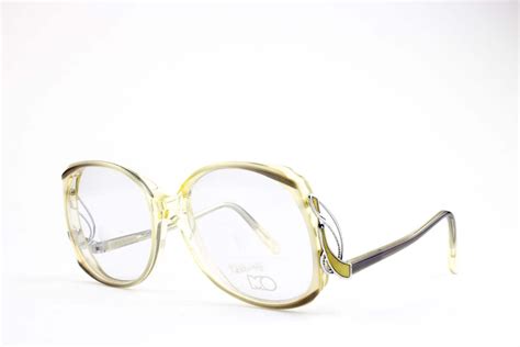80s vintage clear glasses round oversized eyeglass frame etsy