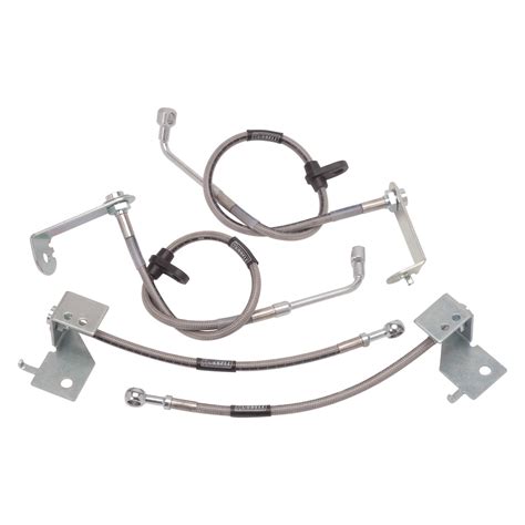 russell  braided stainless steel rear brake hose kit