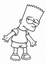 Bart Simpsons Simpson Coloring Cartoon Characters Pages Sketch Printable Cartoons Disney Character Kids Drawings Easy Drawing Colouring Cute Cartoonbucket Party sketch template