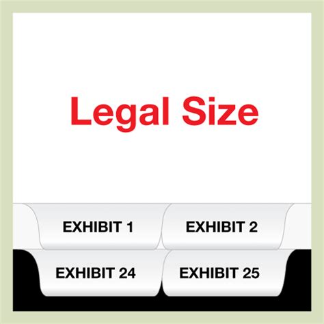 legal size indexes exhibitindexescom