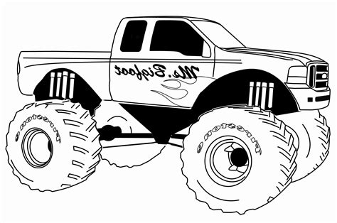 mud truck coloring pages