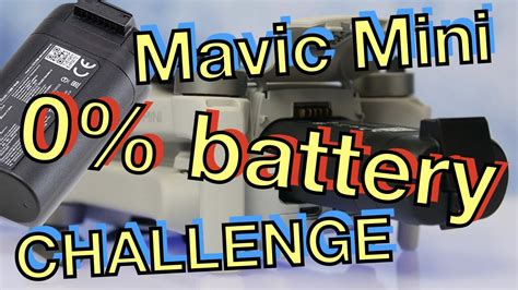 mavic mini  battery test challenge youtube