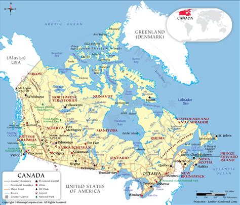 canada map map  canada