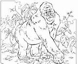 Gorilla sketch template