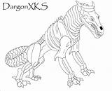 Dragon Coloring Pages Skeleton Booster Comments Library Clipart Coloringhome sketch template