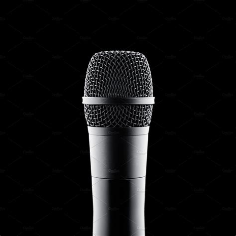 microphone  black background arts entertainment stock  creative market