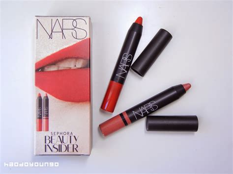 review and swatches nars velvet matte lip pencil in cruella